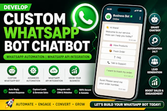 build whatsapp chatbot whatsapp bot automation whatsapp business API bot