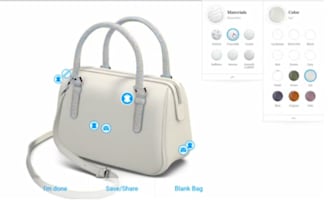design realistic 3d bag models 3d bag design for 3d configurators glb file