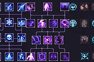 design pixel art game UI hud icons for unity unreal mobile games