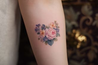 design elegant minimalist fine line tattoo illustrations