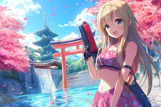 draw anime portrait for profile picture or avatar