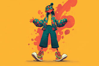 draw cartoon style illustration