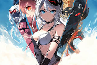 draw anime character with dynamic expression and pose