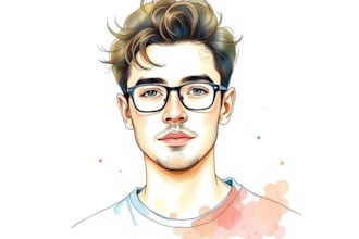 makle a fabulous watercolor portrait for yourself