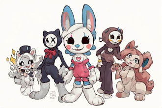draw custom furry art and original fursona