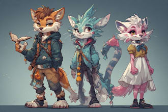 design your unique furry oc or fursona