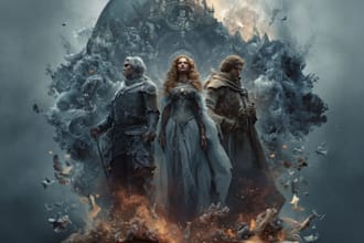fantasy book cover design or fantasy book cover
