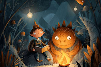 design children book illustration, children story book