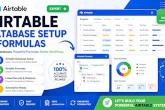 setup airtable database write airtable formulars as an airtable expert