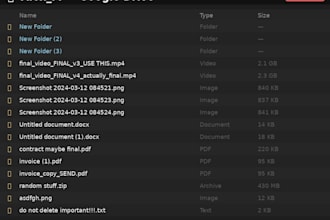 clean up your inbox and organize your files