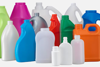 design 3d printable bottle mold, silicone mold, plastic mold and cad model