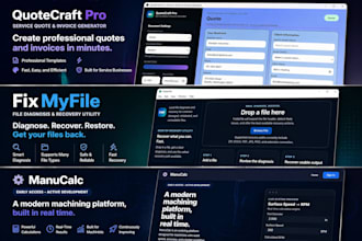 build a professional web or desktop app using react, electron, and modern tech