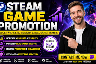 do steam game promotion steam marketing ,steam wishlist, skyrocket your wishlist
