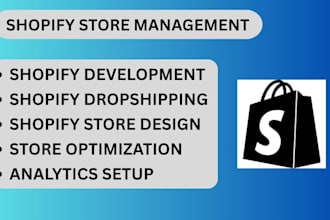 be your shopify store manager