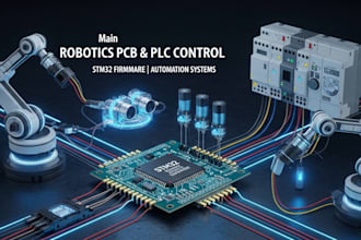 design robotics pcb, industrial automation plc control, stm32 firmware develop