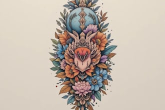 design professional tattoo and custom tattoo