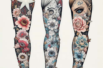 design professional creative tattoo design