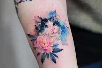 create your dark and custom tattoo design and illustration