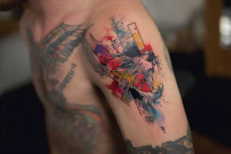 design unique watercolor tattoo art