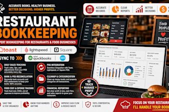 do restaurant bookkeeping using toast lightspeed square in qb xero