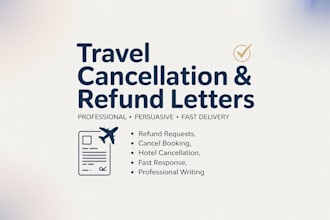 write a cancellation request letter for travel services