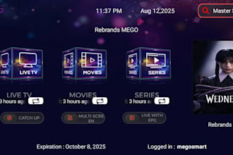 provide professional iptv app rebranding and white label solutions