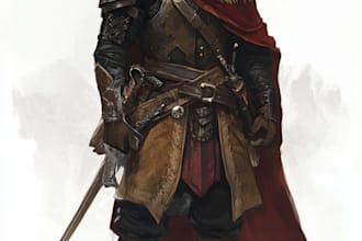 fantasy dnd character illustration