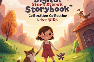 illustrate a beautiful childrens book storybook or kids book art