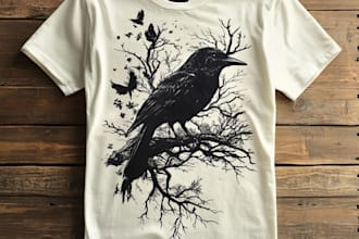 draw an illustration for your streetwear tshirt brand