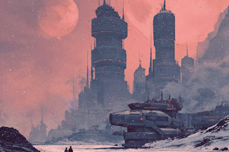 create professional scifi concept art and cyberpunk