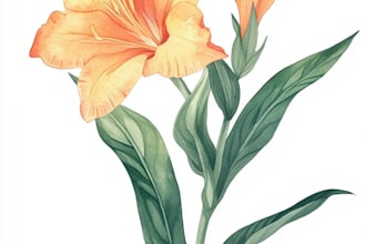 hand paint botanical illustrations