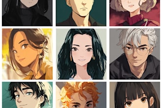 draw anime portrait or orginal character avatar for you pfp