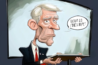 draw cartoon caricature from photo