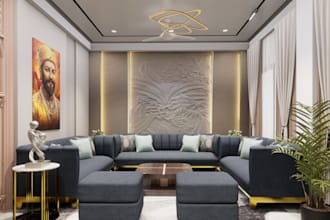 design 3d interior and exterior in sketchup and d5 render