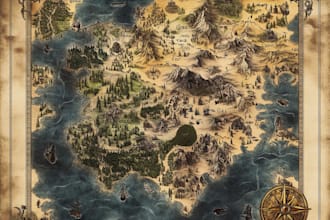 illustrate detailed dungeon and battle maps for rpg games