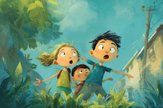 illustrate children story book illustration and children