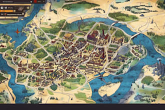 create high detail fantasy maps for world building