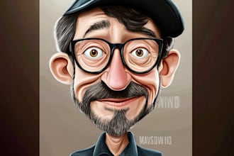 design cartoon portrait or caricature avatar for you