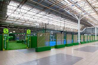 create 3d padel design, 3d court picket ball investors design