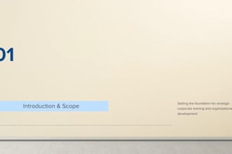 make executive training with power point and canva