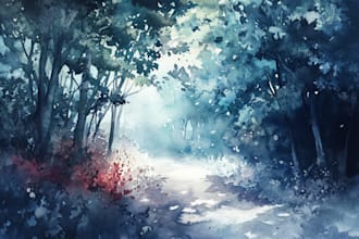 draw a watercolor illustration