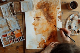 a watercolor painting for you