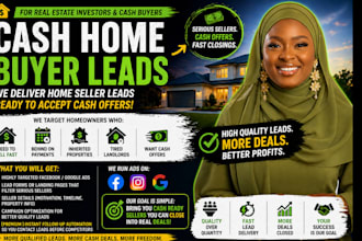 100 cash home buyer leads luxury real estate leads cash buyer facebook ads