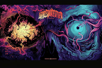 draw high quality detailed dark art illustration