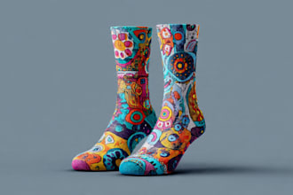 design custom and unique socks design