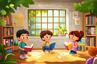 children book illustration and children book illustration