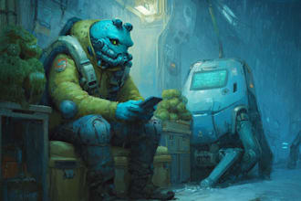 illustrate unique sci fi characters and alien designs