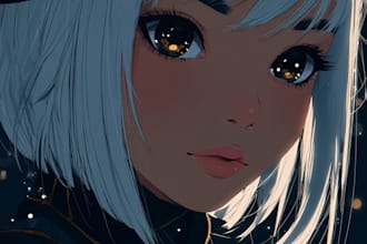 anime art commission oc, fanart