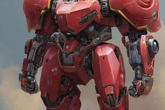 high quality robot, mecha concepts