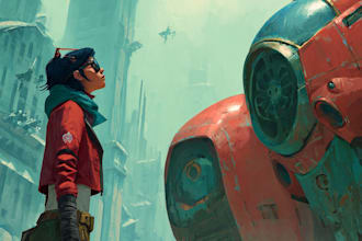 create star wars and sci fi illustration